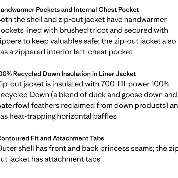 Tres 2-in-1 Raincoat Patagonia Size S - Picture 16 of 16